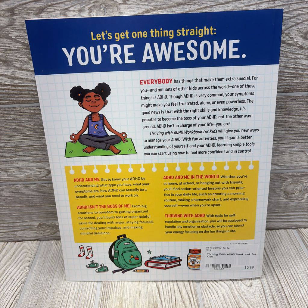 Thriving With ADHD Workbook For Kids