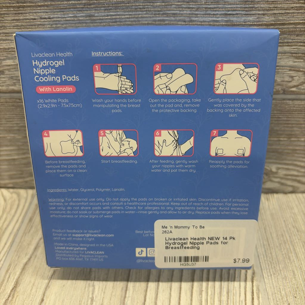 NEW 14 Pk Hydrogel Nipple Pads for Breastfeeding