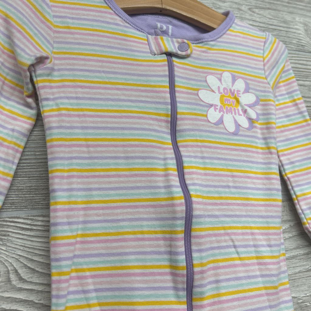 Sleeper Stripes Love My Family 2T