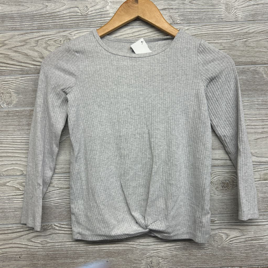 LS Ribbed Front Knot Shirt 8