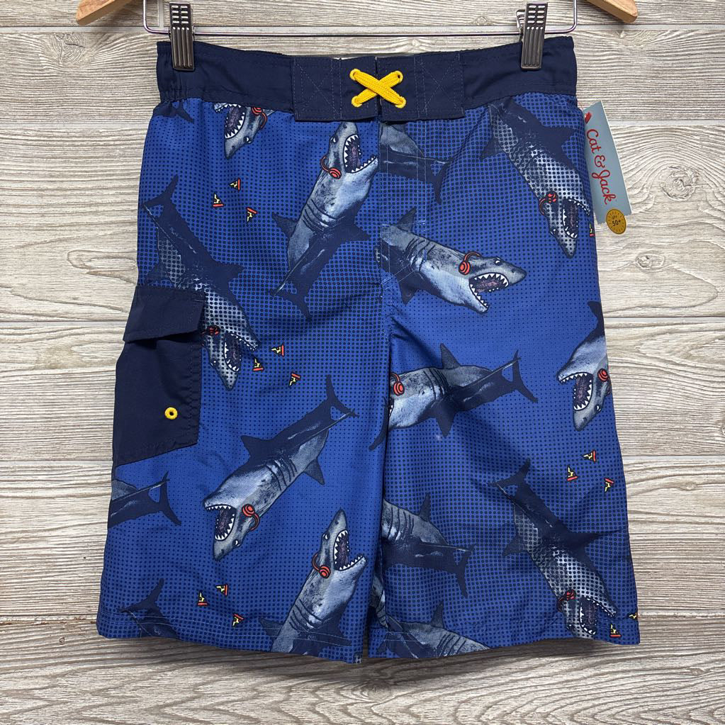 NEW Swim Trunks Sharks Pizza 12-14