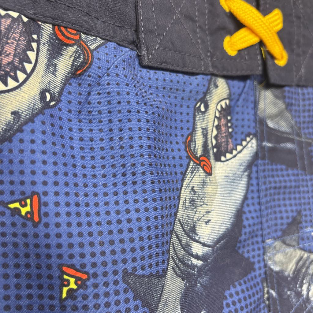 NEW Swim Trunks Sharks Pizza 12-14