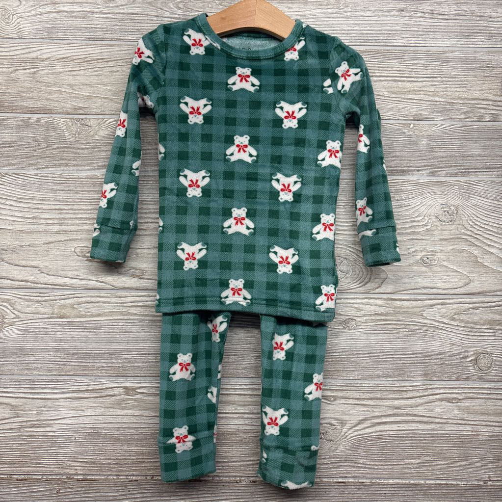 2 Pc LS Cozy PJs Teddy Bears 3T