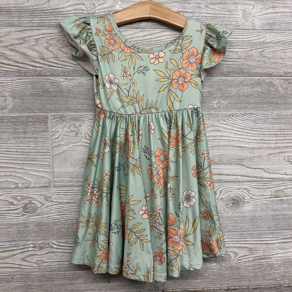 Flutter Sleeve Twirl Dress 2T