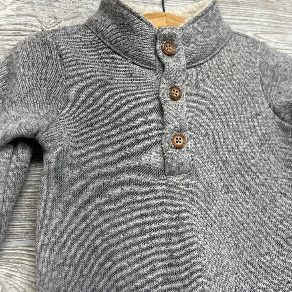 NEW LS Sherpa Collar Henley Outfit 12M