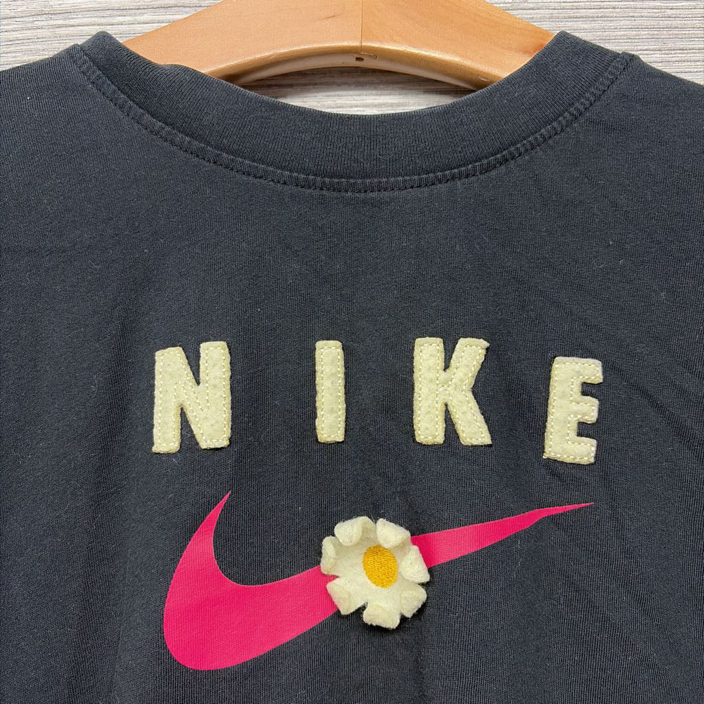 Boxy Lettuce Trim Shirt Flower 10-12