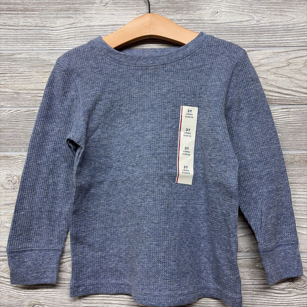 NEW LS Waffle Knit Shirt 3T