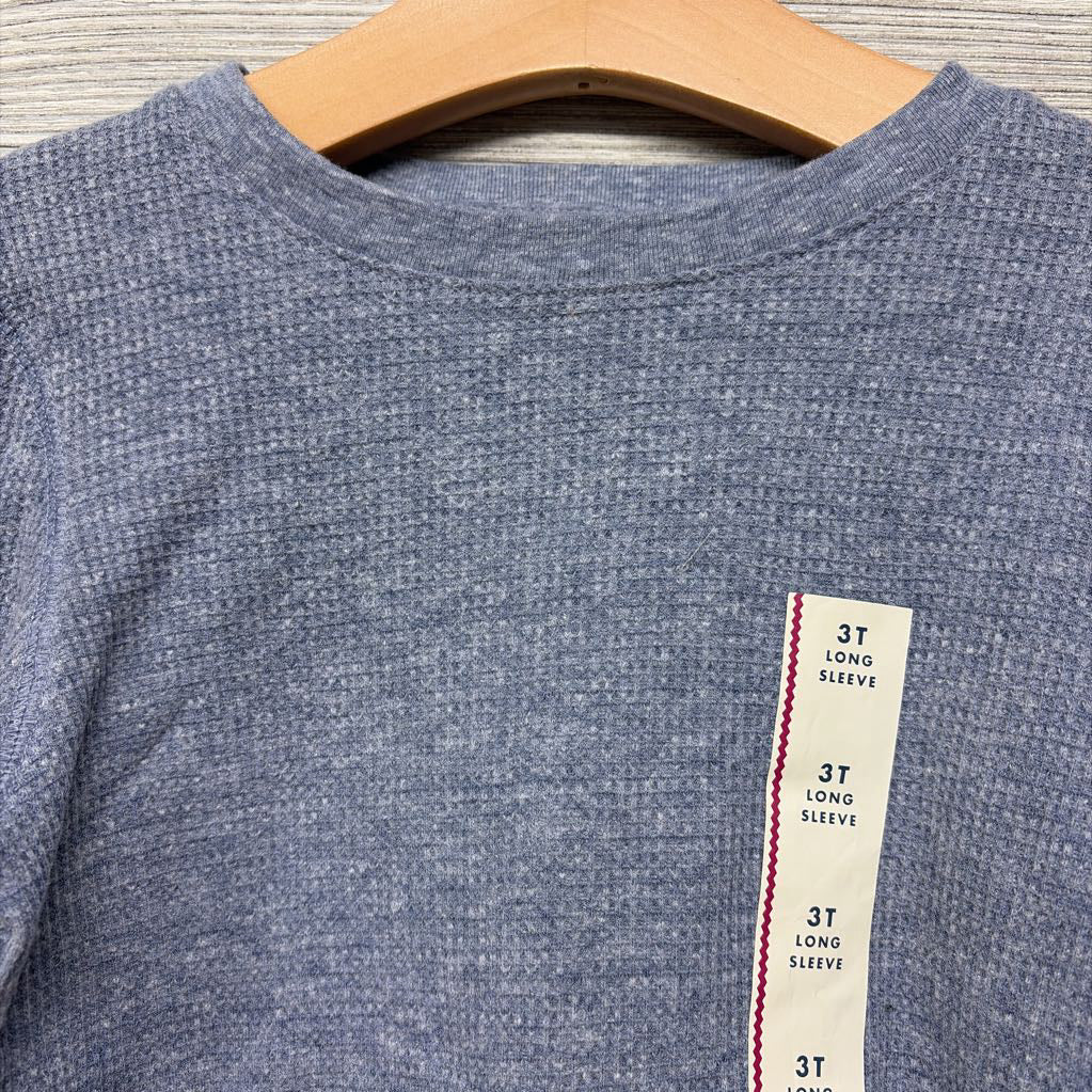 NEW LS Waffle Knit Shirt 3T