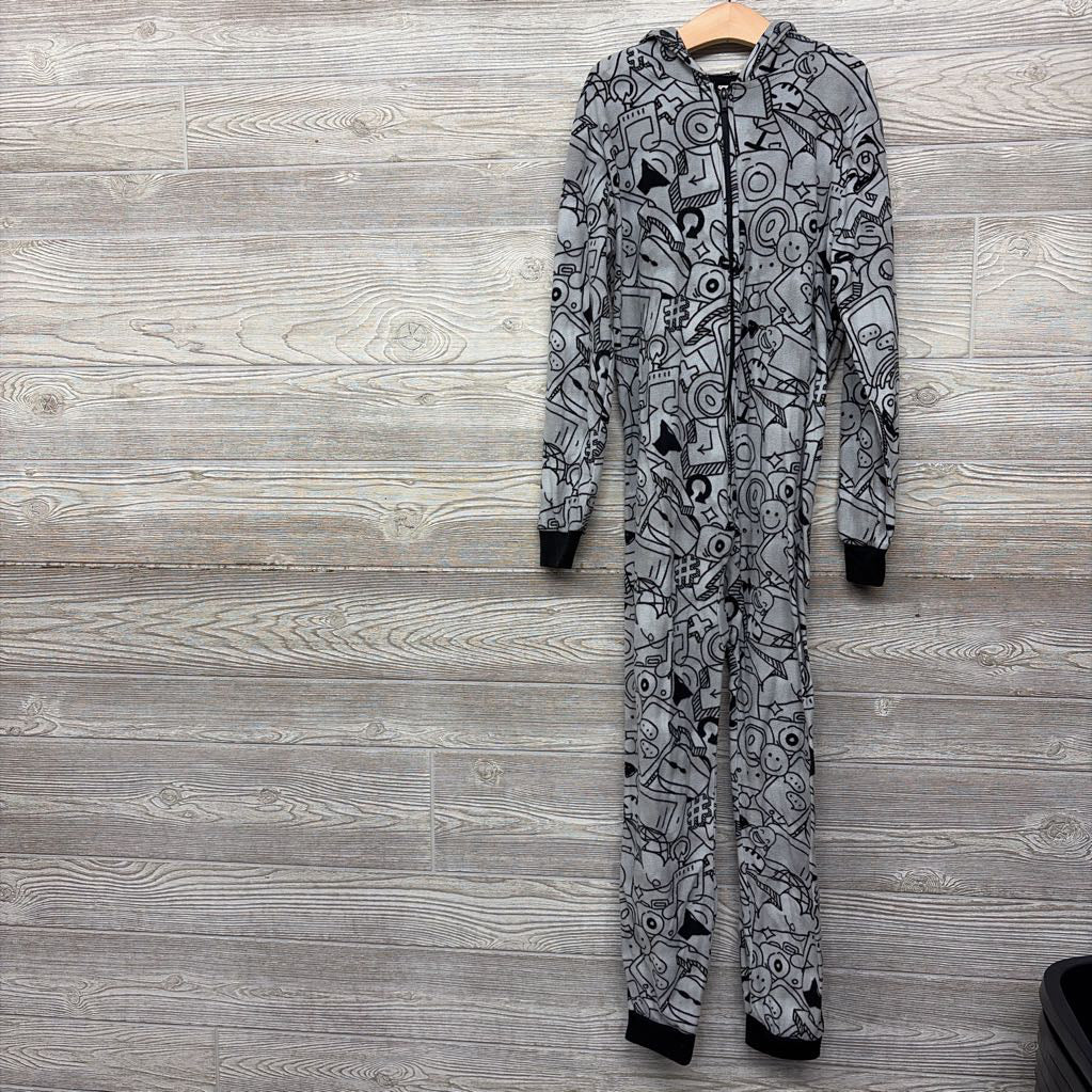 LS Fleece PJ Outfit W/ Hood Graphics 10-12