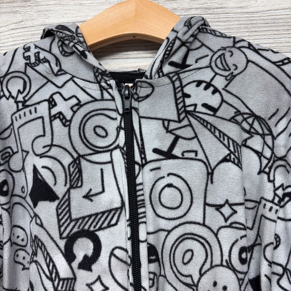 LS Fleece PJ Outfit W/ Hood Graphics 10-12