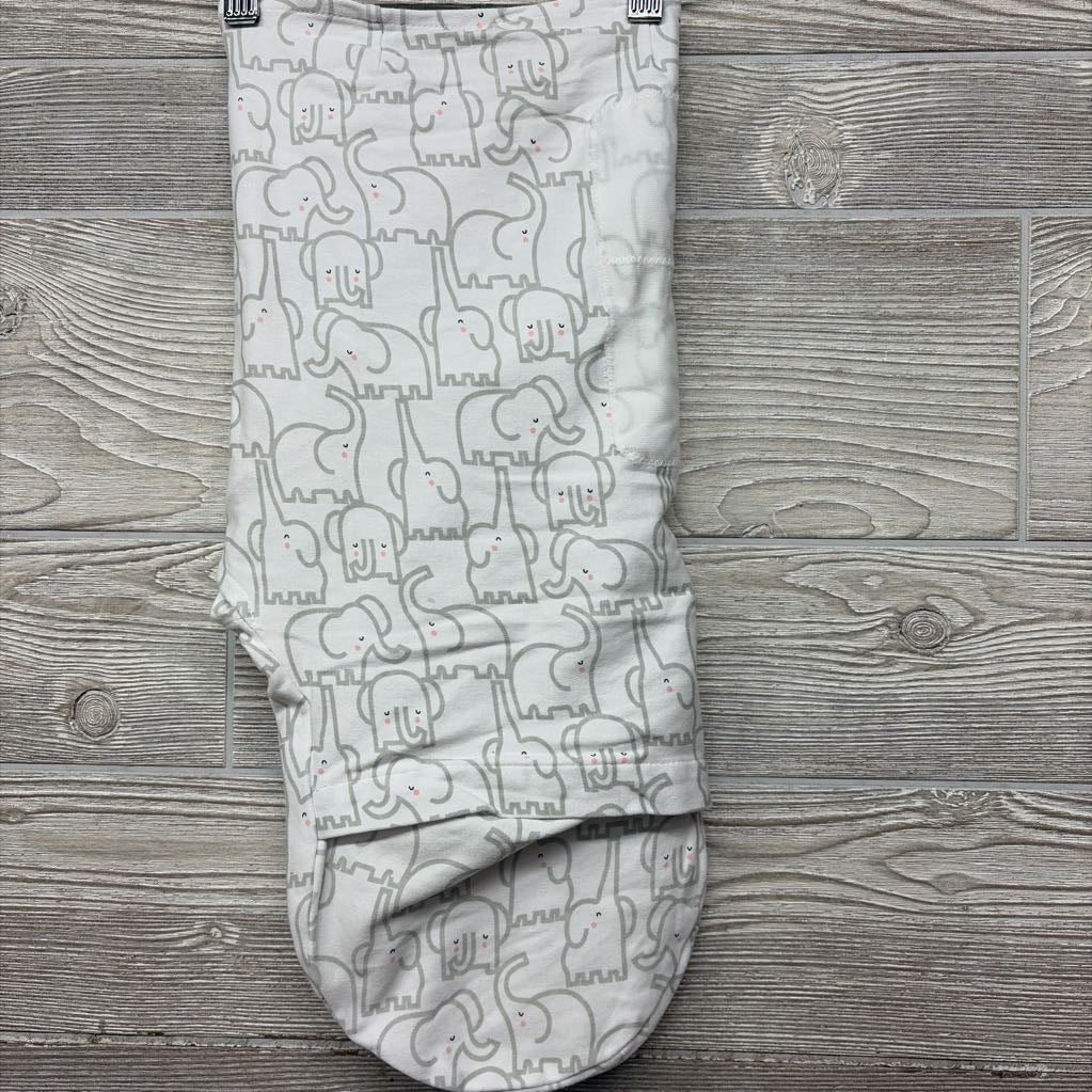 Monogram Collection Swaddle Elephants 0-3M