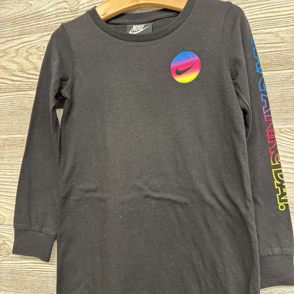 LS Dress Swoosh Smiley Face 4T