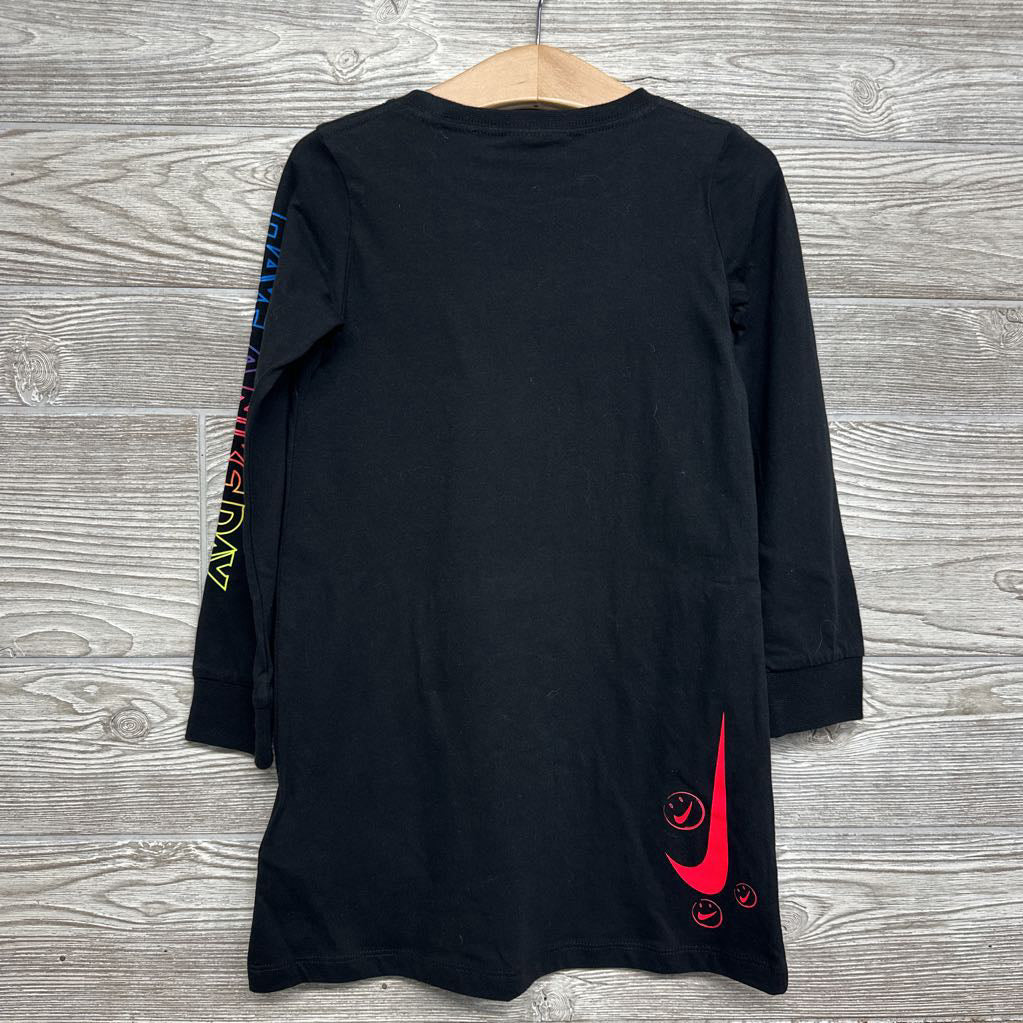 LS Dress Swoosh Smiley Face 4T