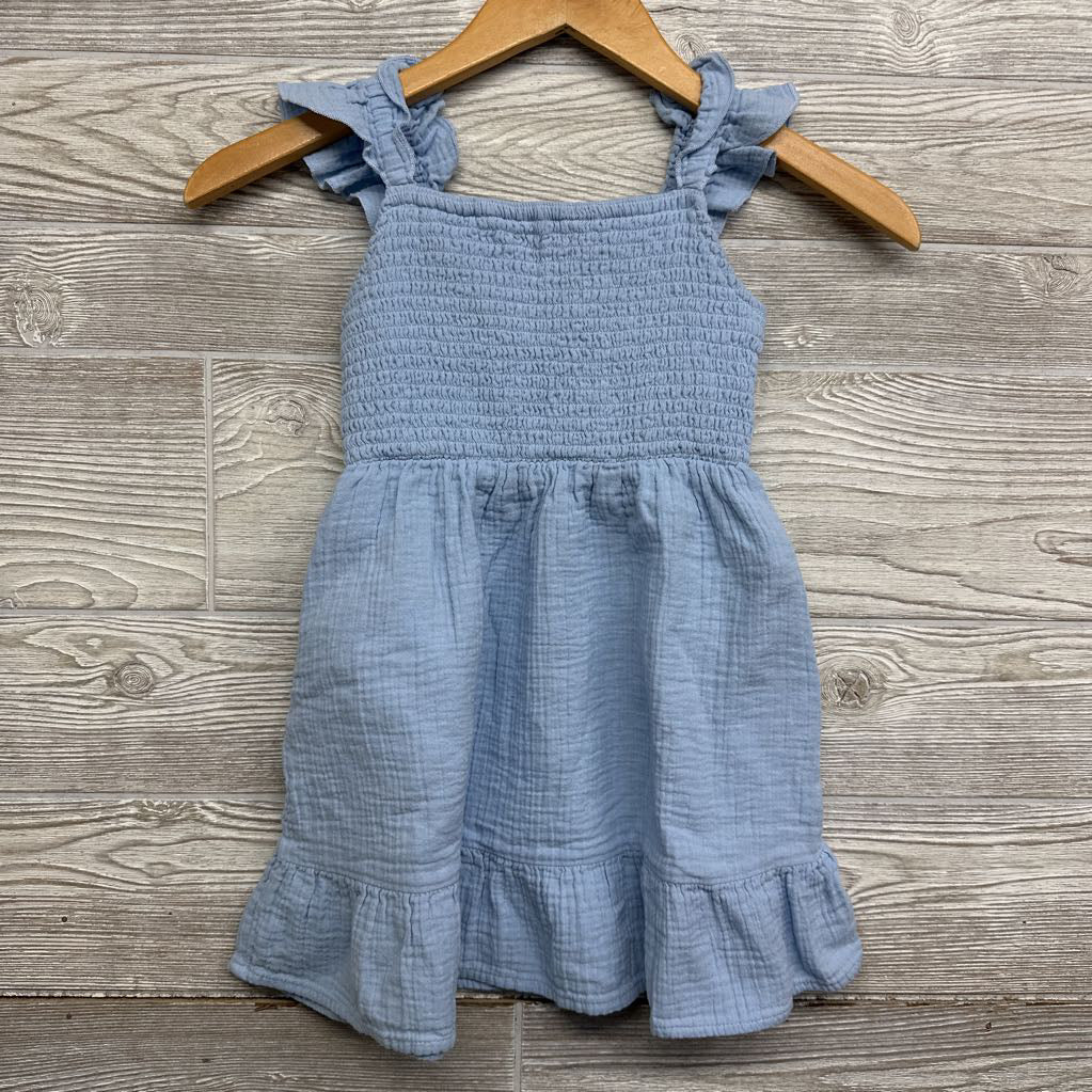 Flutter Strap Smocked Dress 4-5
