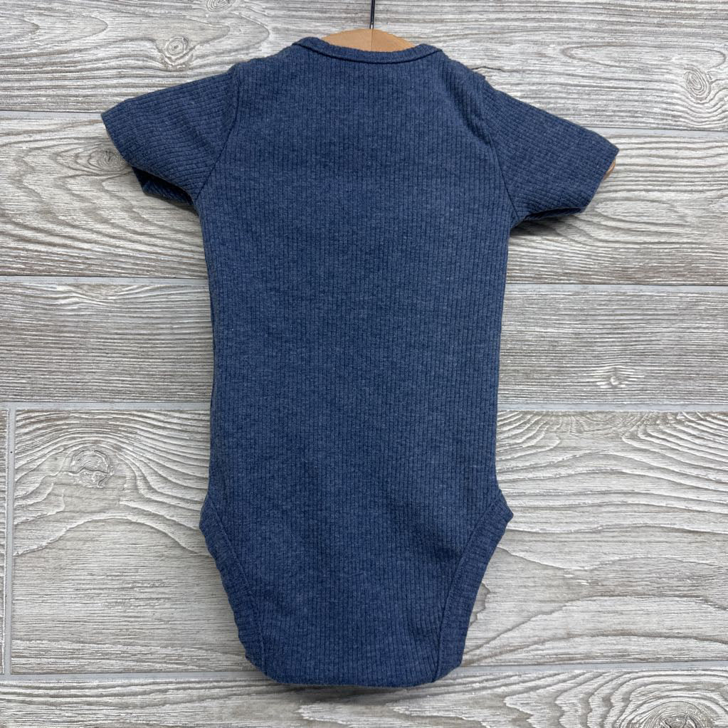 Ribbed Henley Bodysuit Bear 6-9M