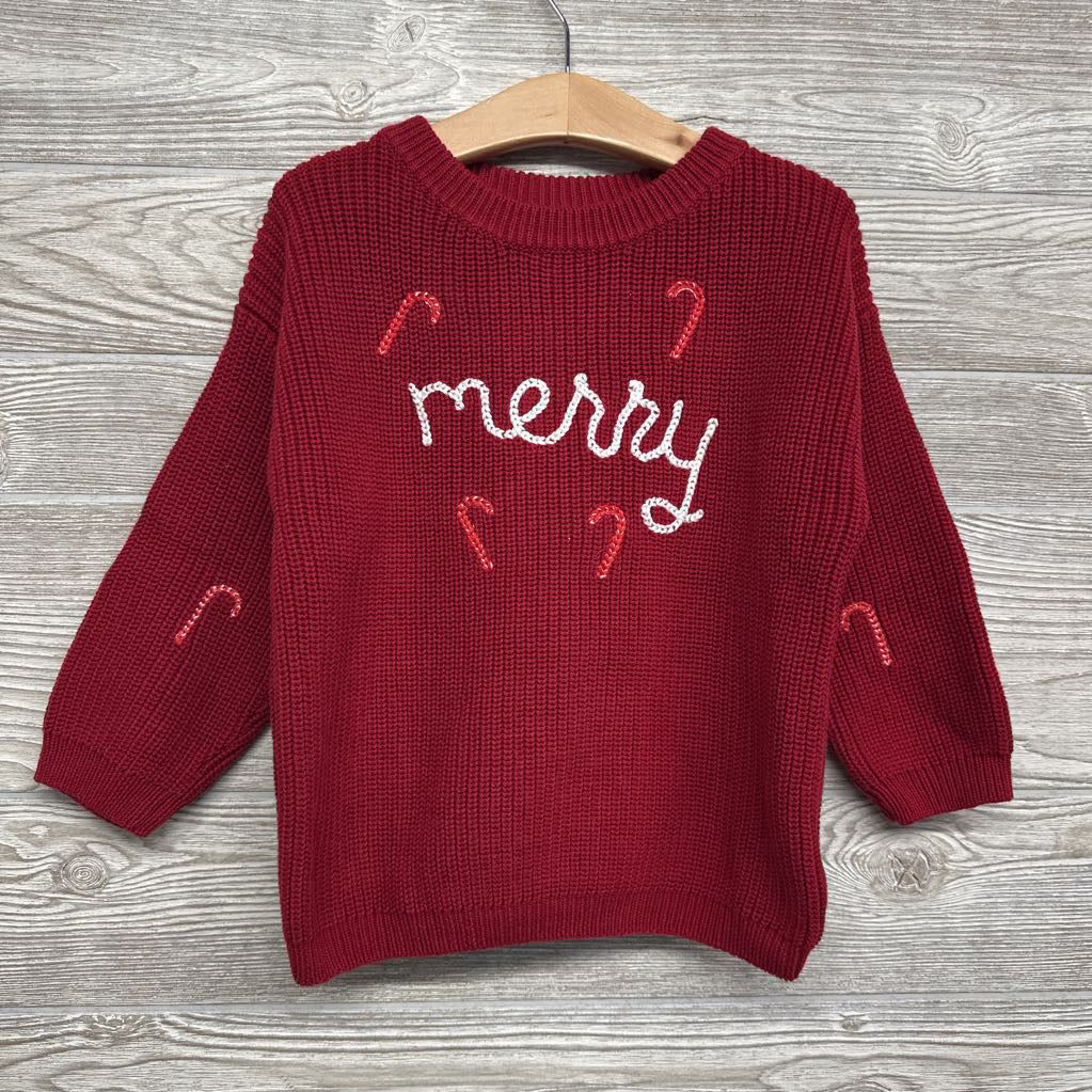 Chunky Knit Sweater Merry Candy Canes 4