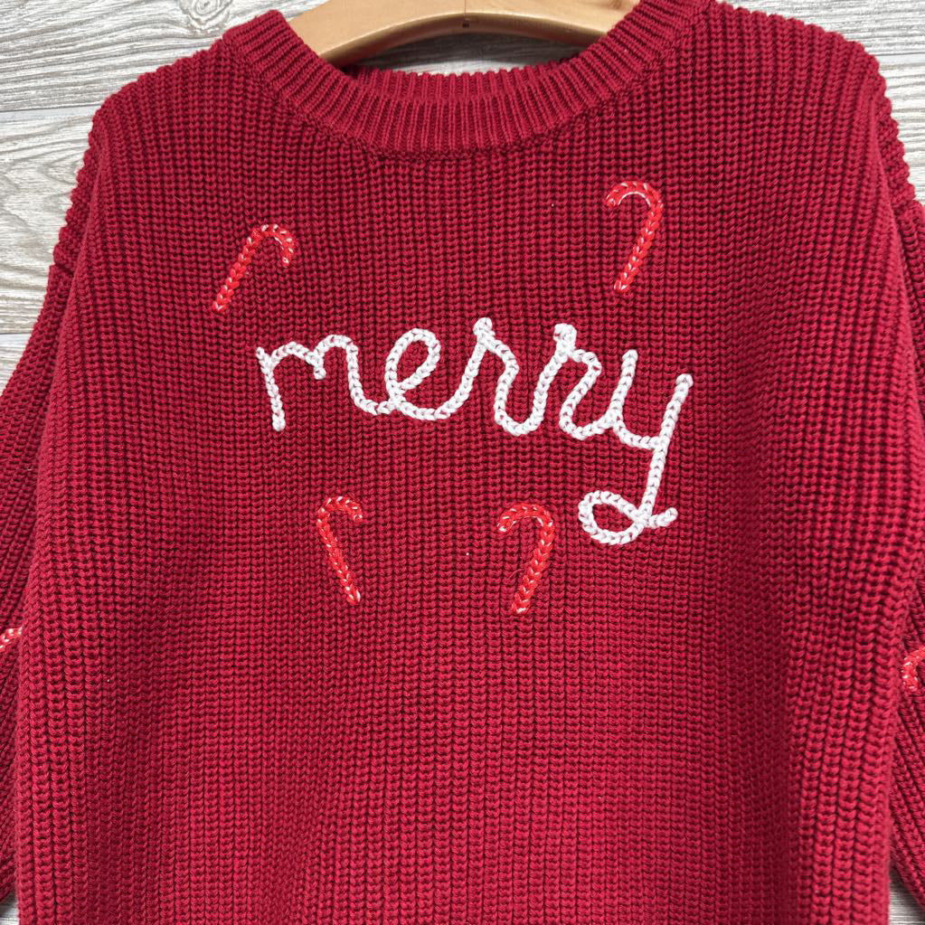 Chunky Knit Sweater Merry Candy Canes 4