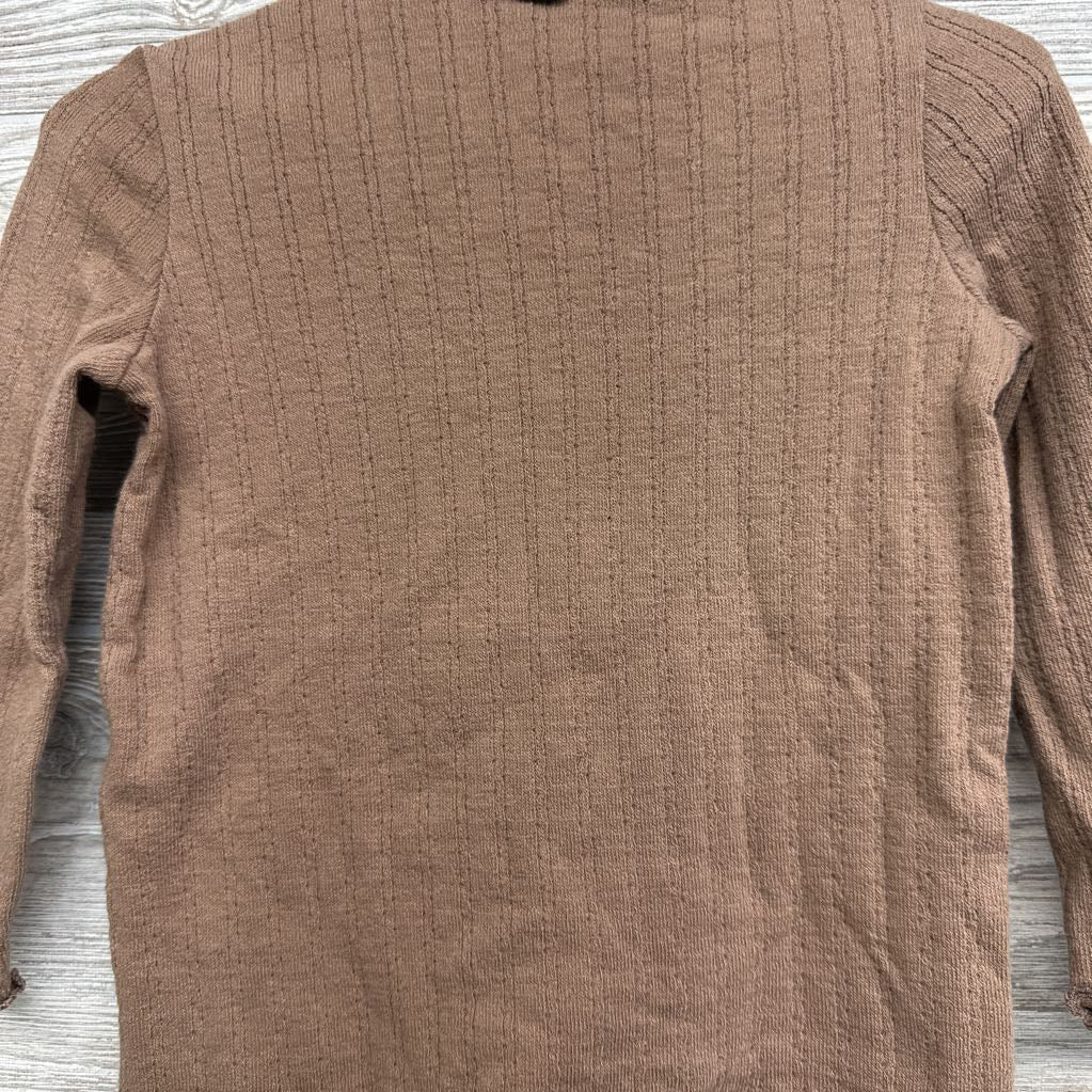 LS Pointelle Mock Neck Shirt & Ribbed Leggings 24M
