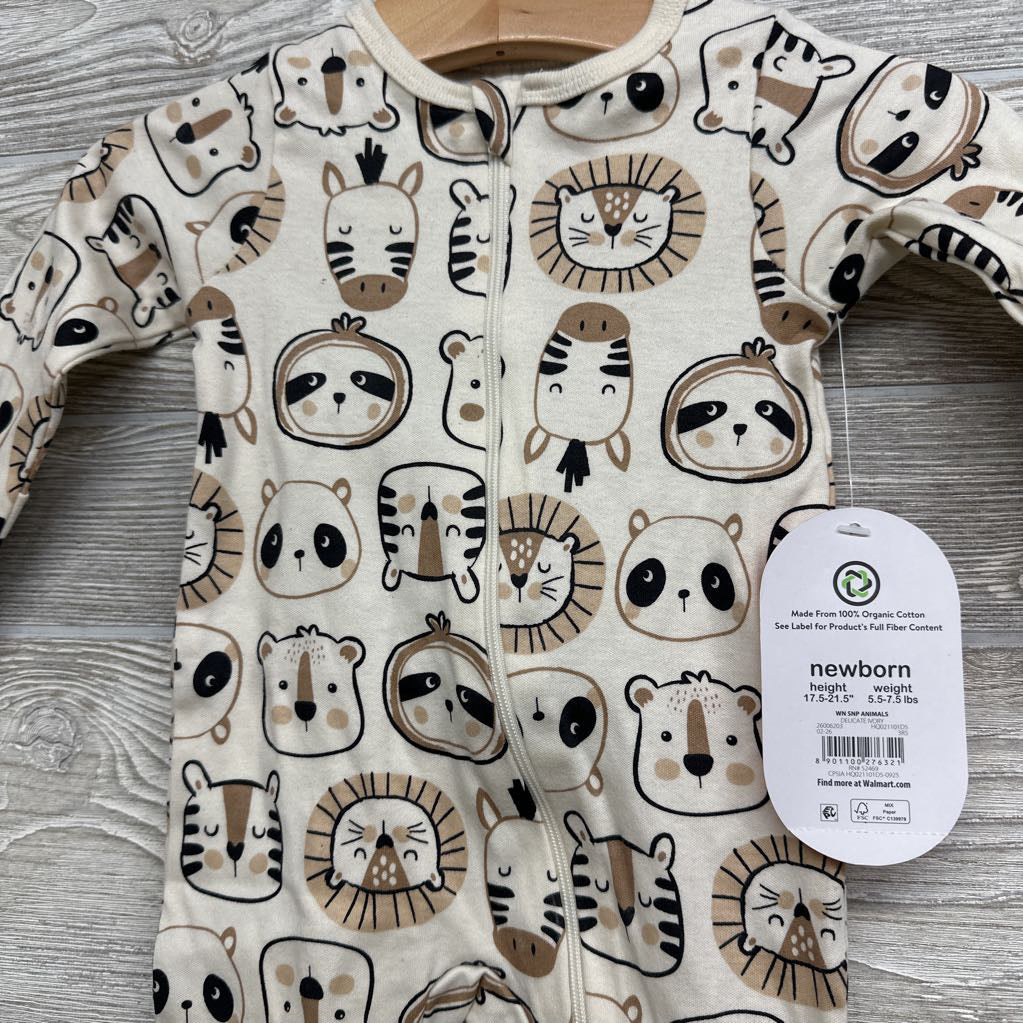 NEW Sleeper Zebras Lions NB