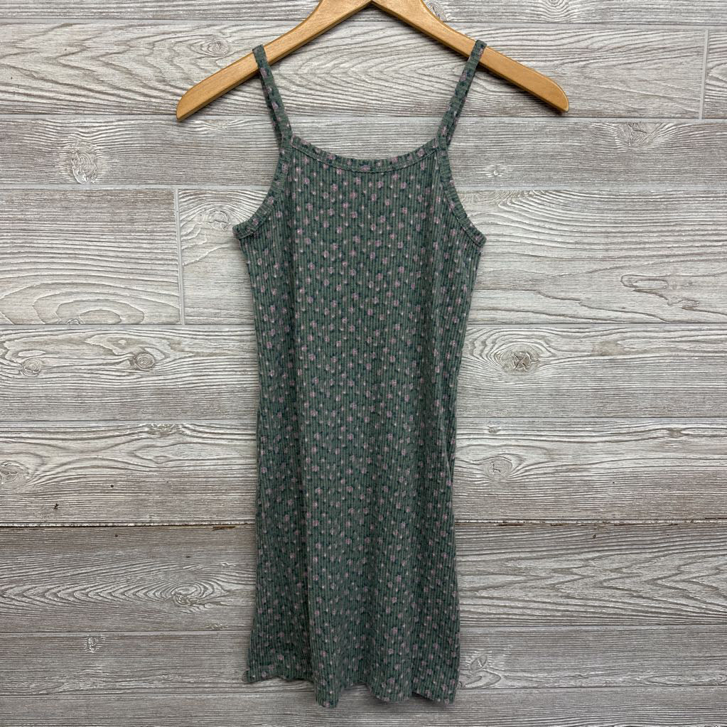 Ribbed Tank Dress & LS Wrap Flowers 10-12