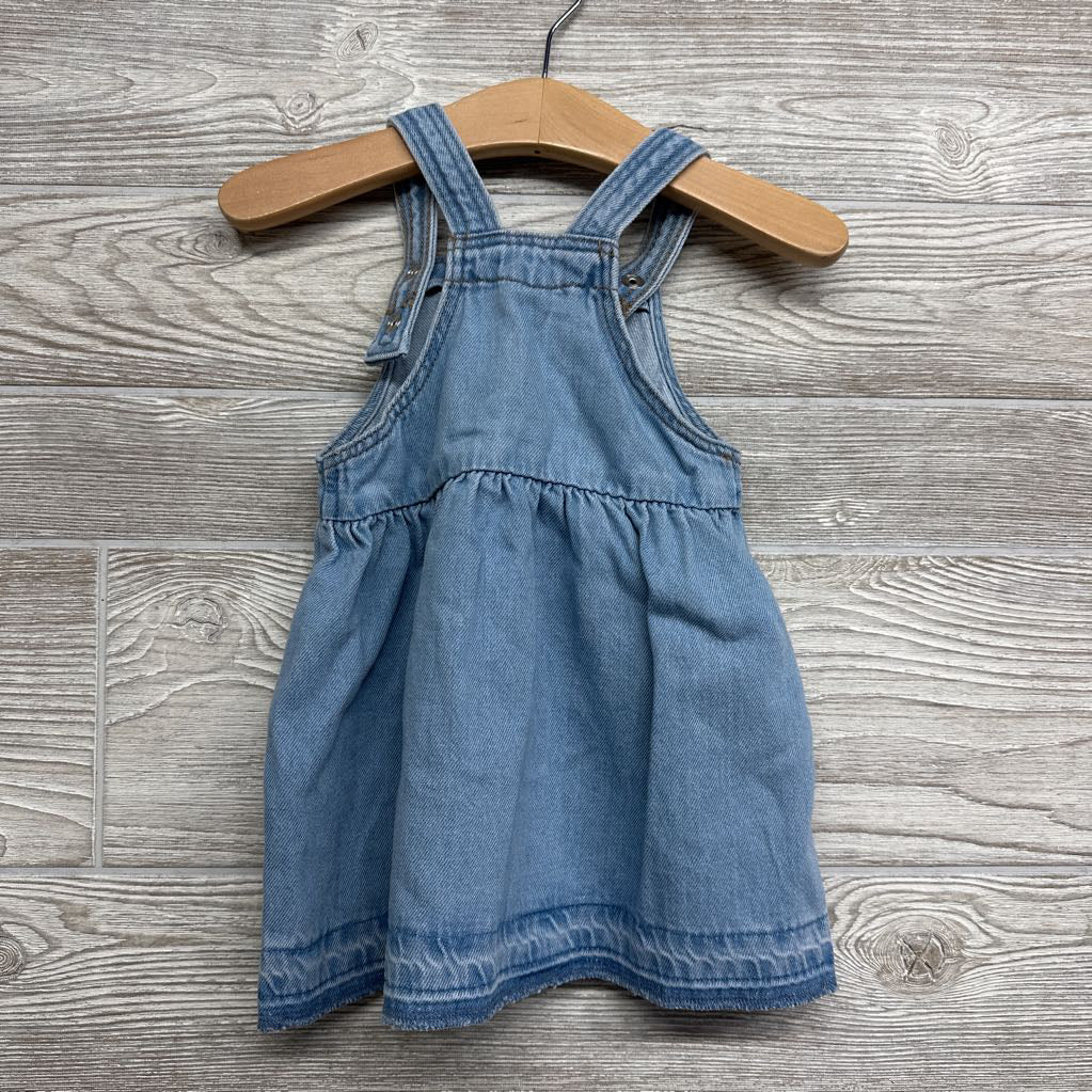 Denim Skirtall Embroidered Flowers 9M
