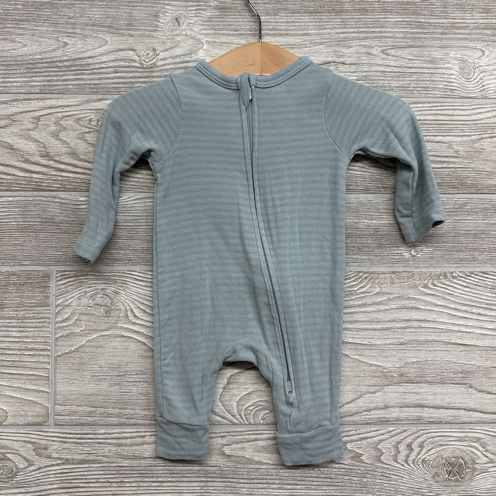 Bamboo Footless Sleeper Stripes NB