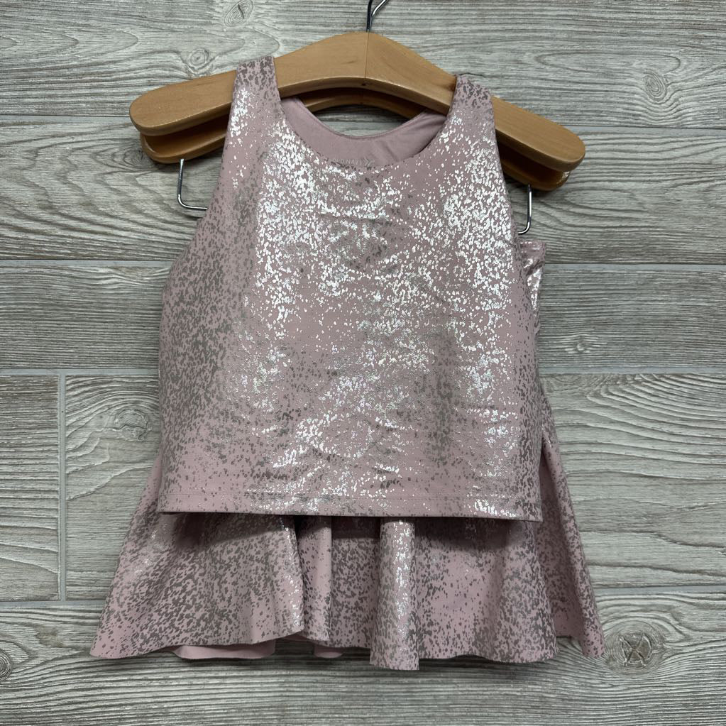 Powersoft Tank Top & Skort Metallic Print 6-7 *