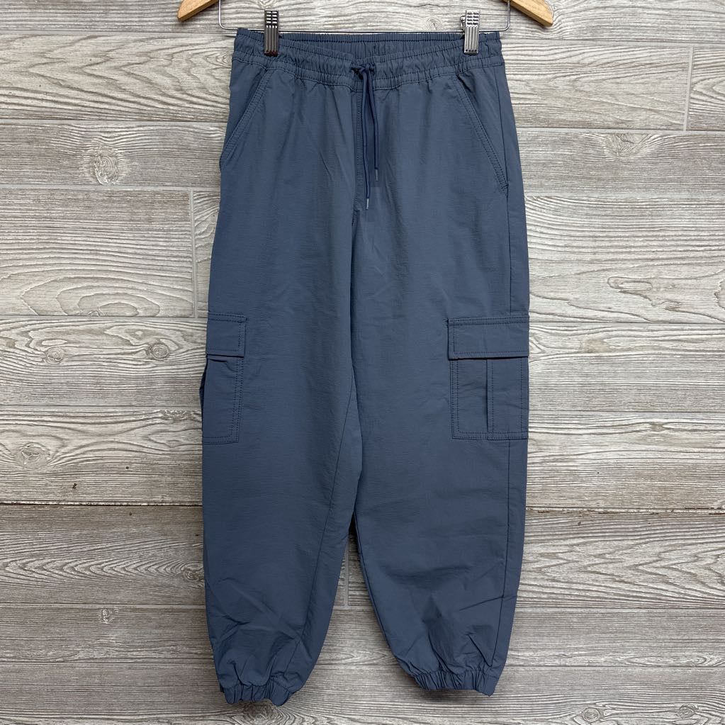 Drawstring Crinkle Cargo Joggers 12