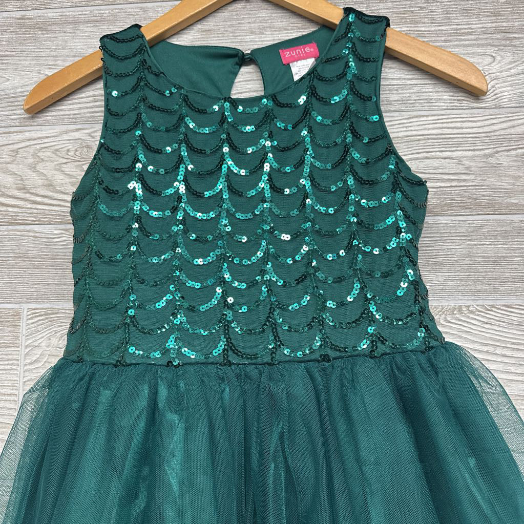 Tank Tulle Velvet Dress Sequins 10-12