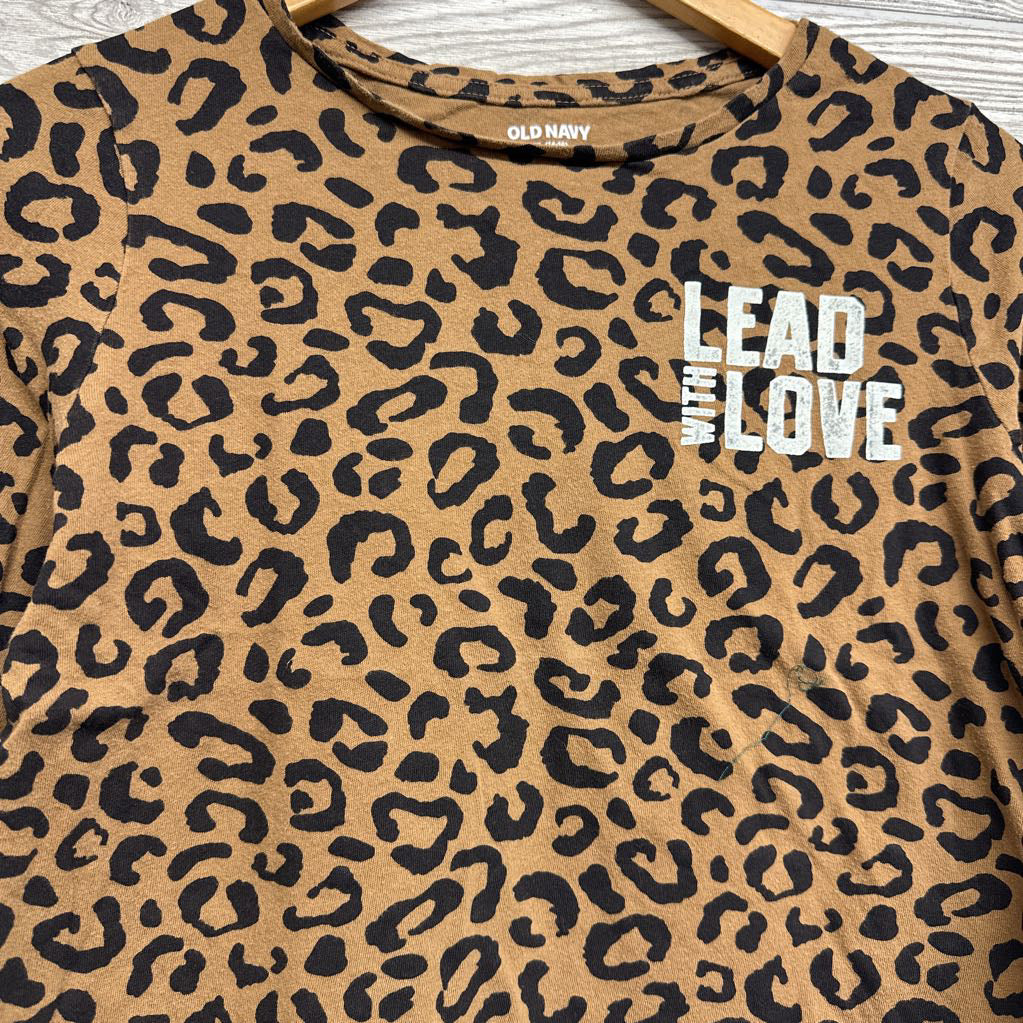 LS Shirt Animal Print Lead With Love 14-16
