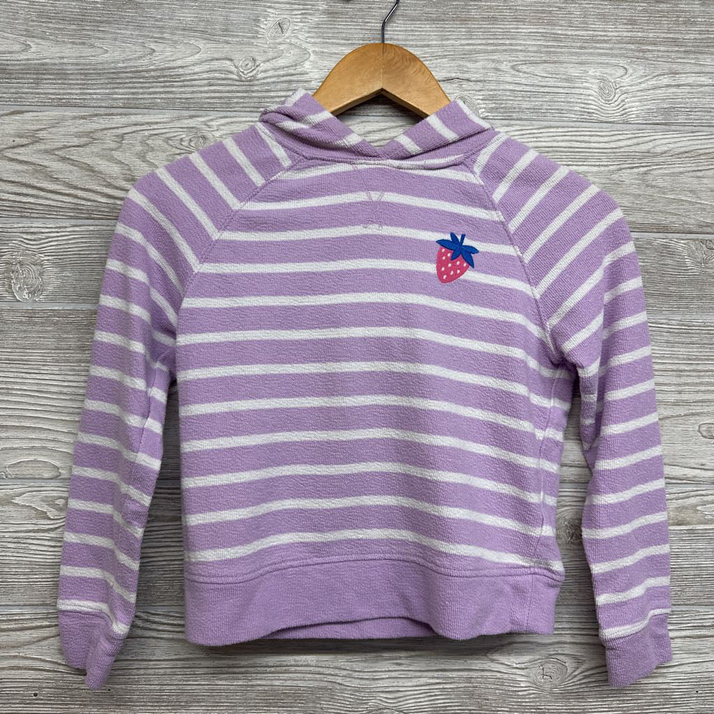 French Terry Hoodie Stripes Strawberry 8