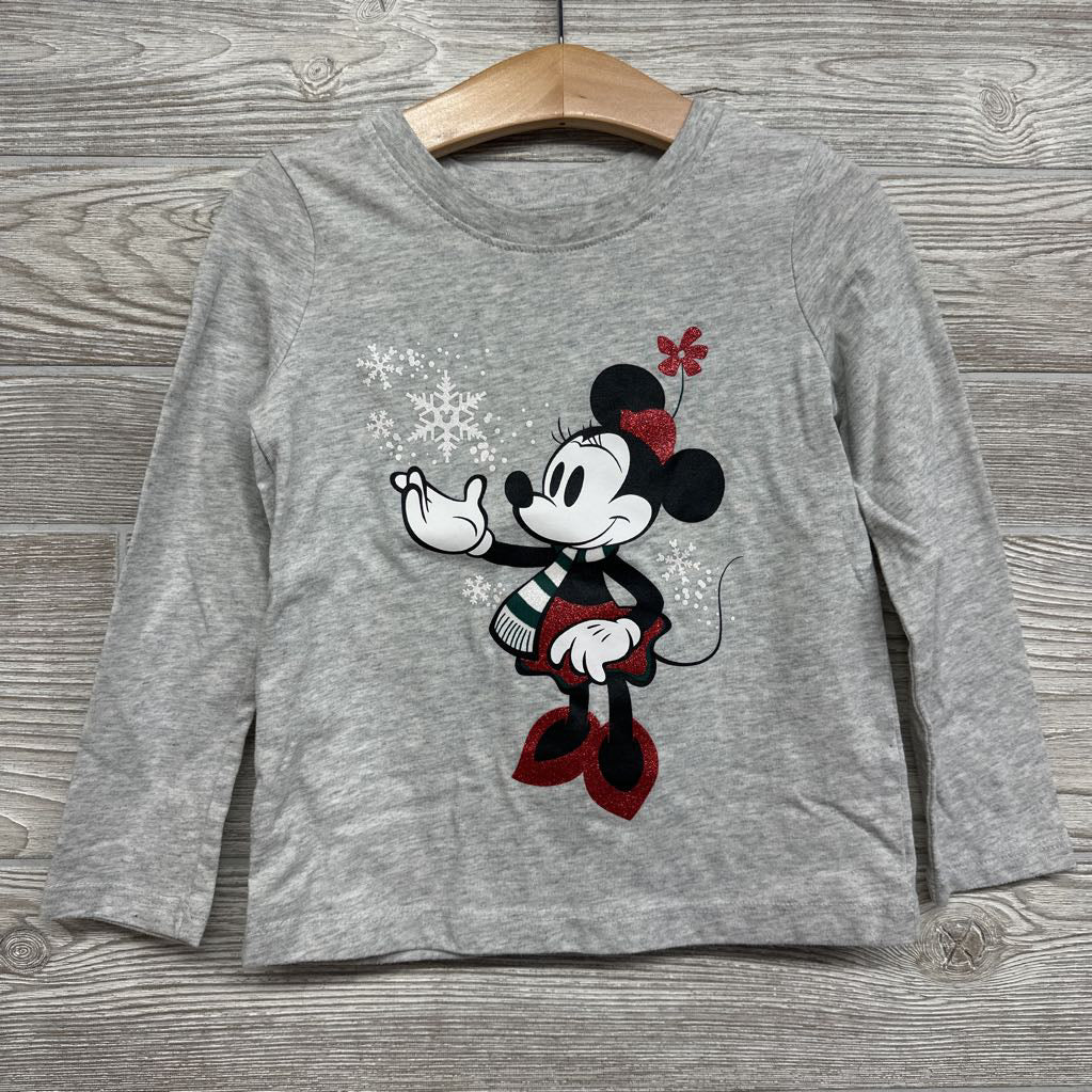 LS Shirt Minnie Mouse Snowflakes 4T