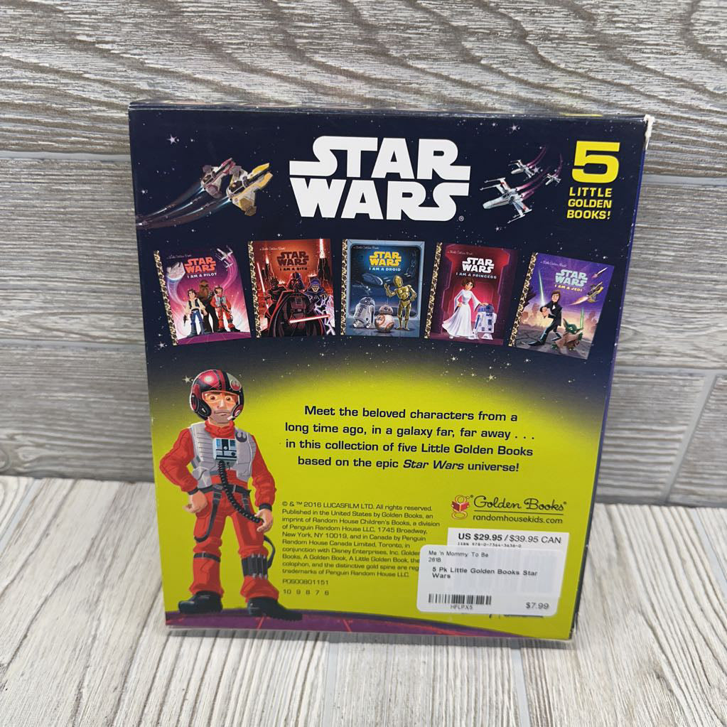 5 Pk Little Golden Books Star Wars