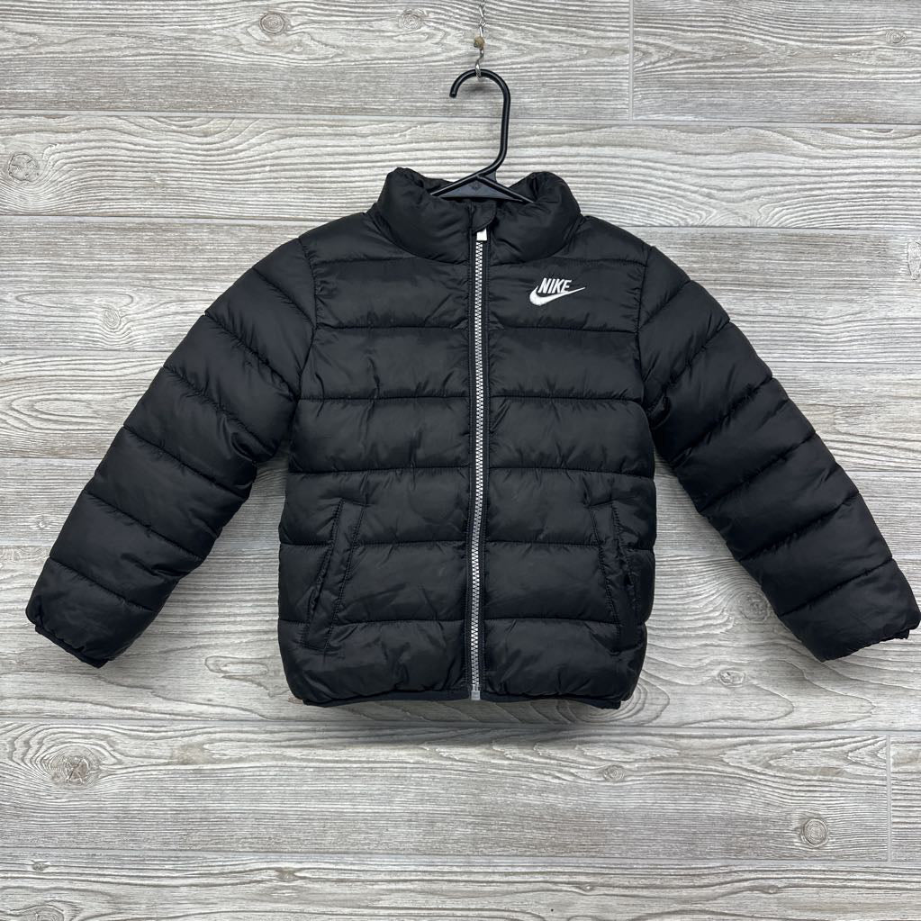 Puffer Coat Embroidered Logo 4t