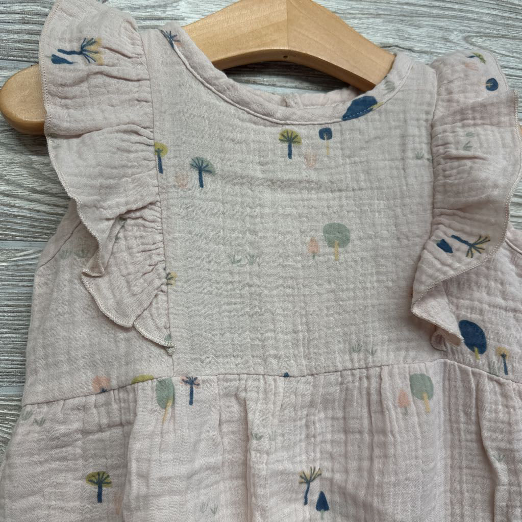 Muslin Romper Sunsuit Trees 18-24M