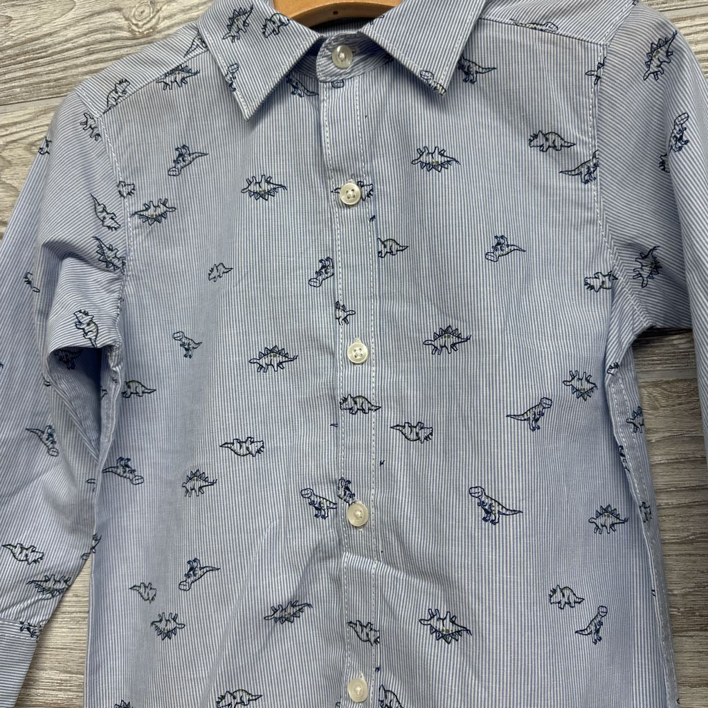 NEW Button Up Shirt Dinosaurs 2t