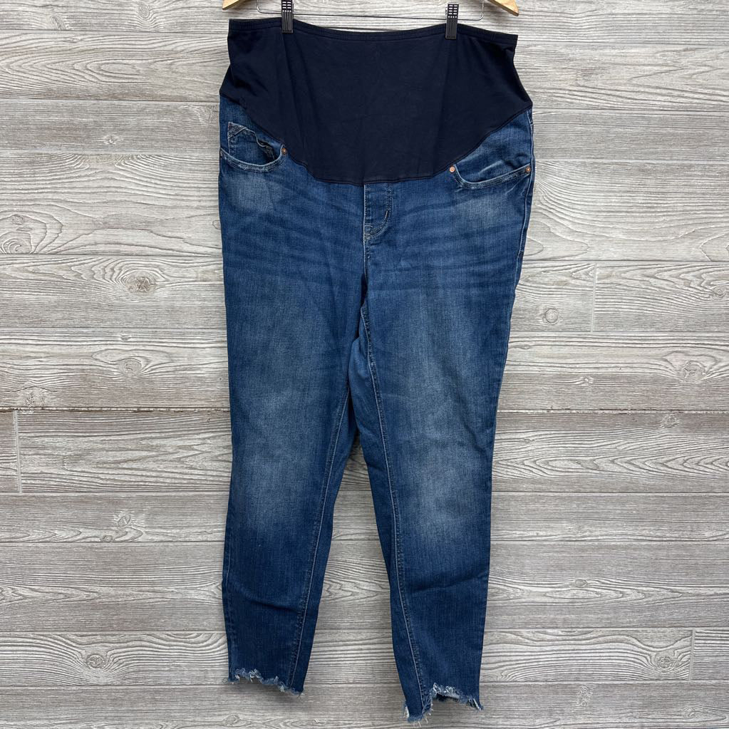 Full Panel Jeans Frayed 20W/XXL