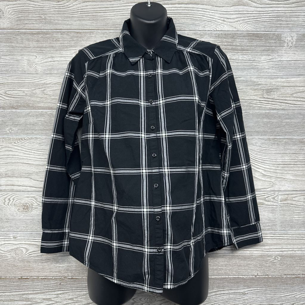 LS Plaid Button Up Shirt Small