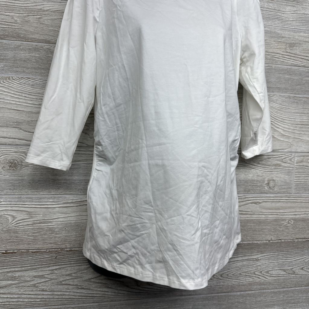 Puff Shoulder Ruched Shirt Small