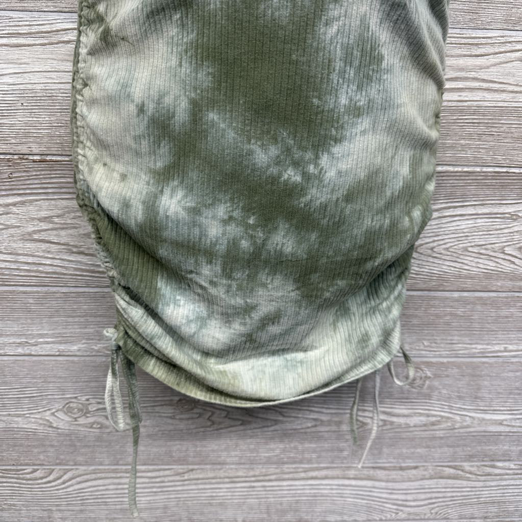 Side Tie Ruched Tank Dress Tie Dye Small