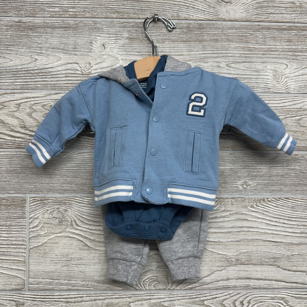 Jacket 2, Bodysuit Solid & French Terry Joggers NB