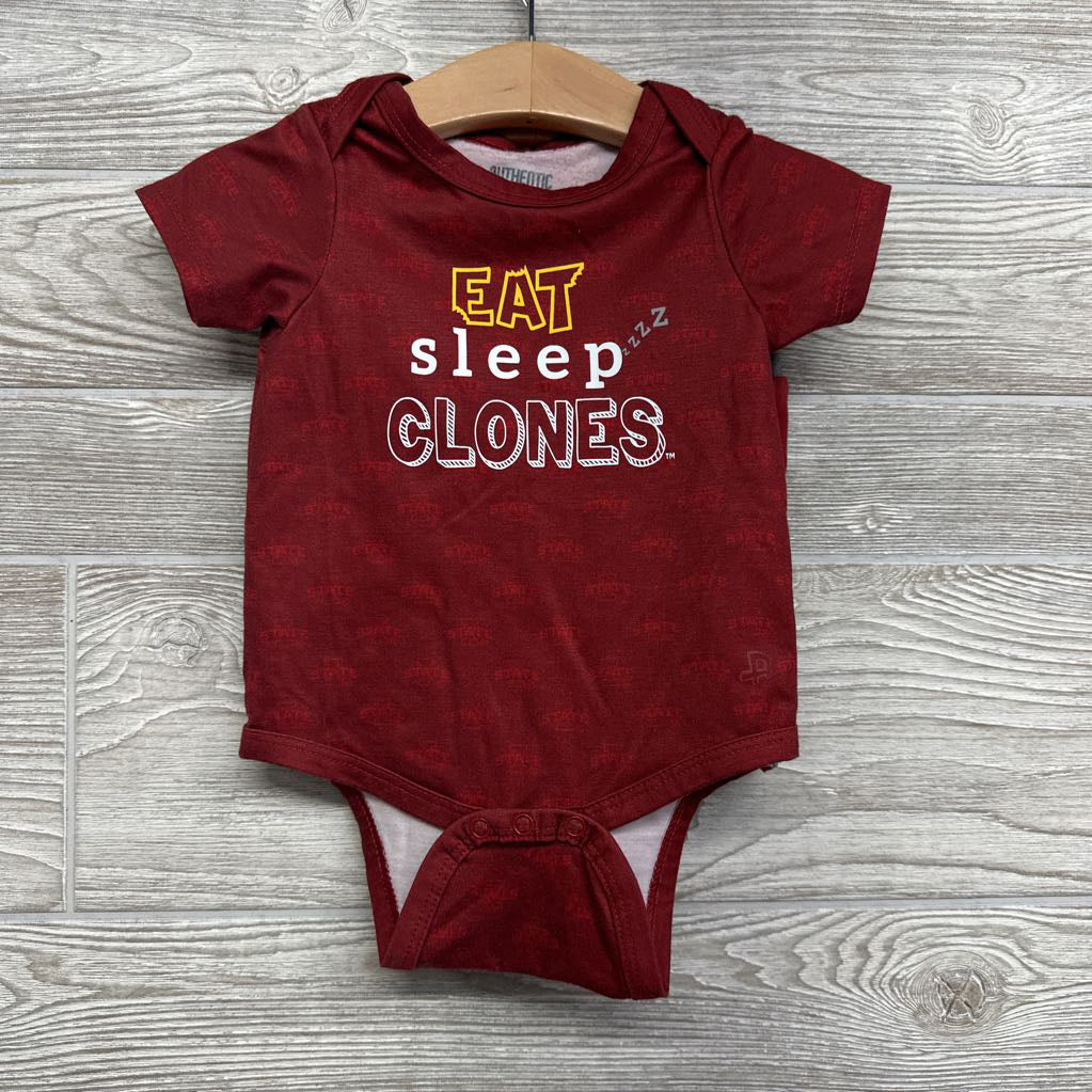 Bodysuit Eat Sleep Clones & Harem Shorts ISU 3-6M