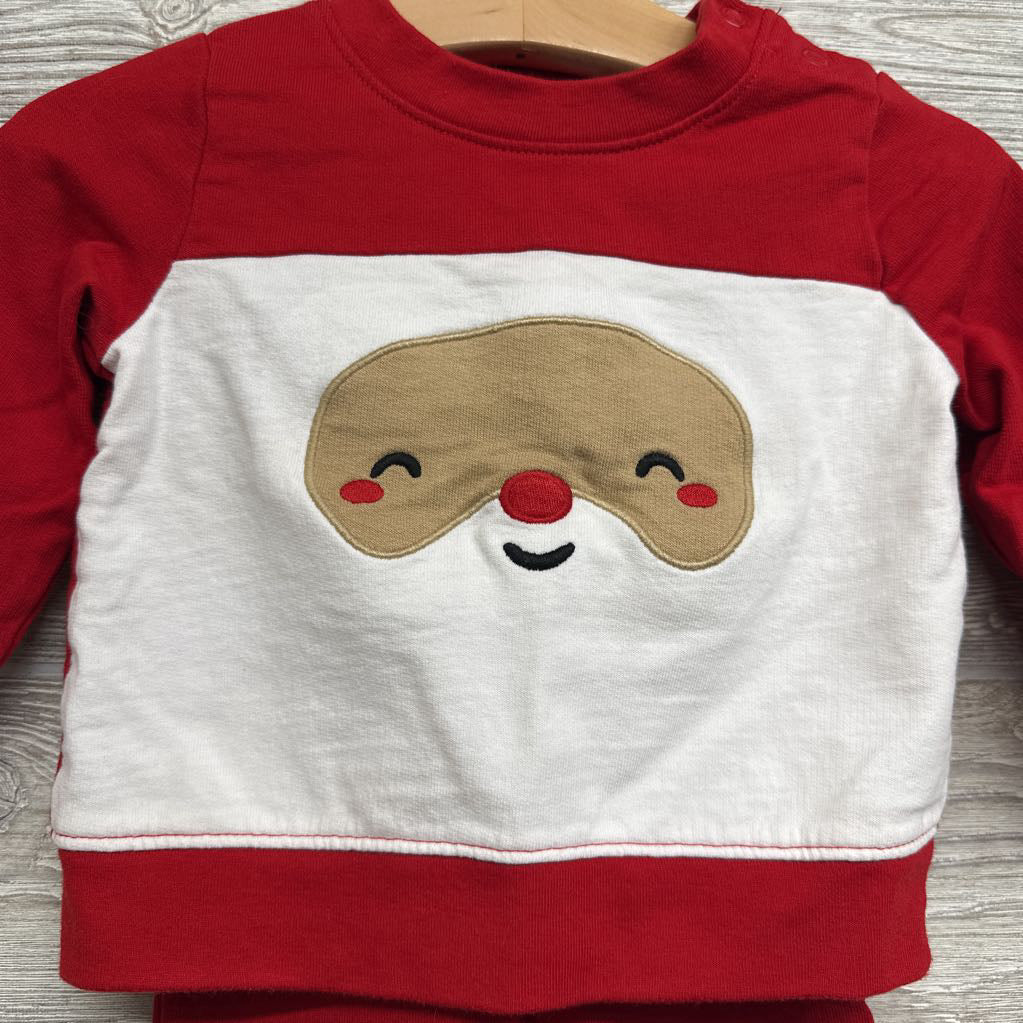 Crewneck Santa & French Terry Joggers 12M