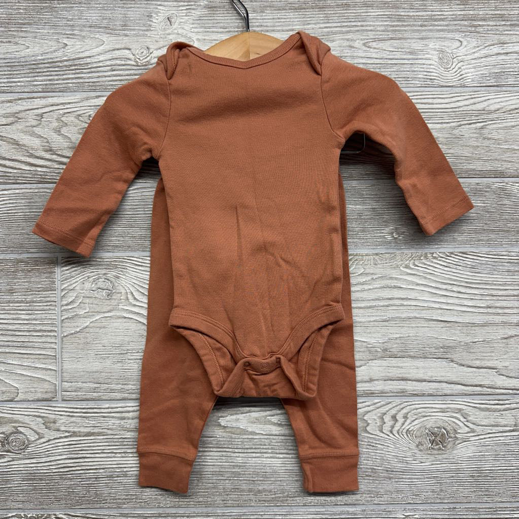 LS Bodysuit & Pants Solid 3-6M
