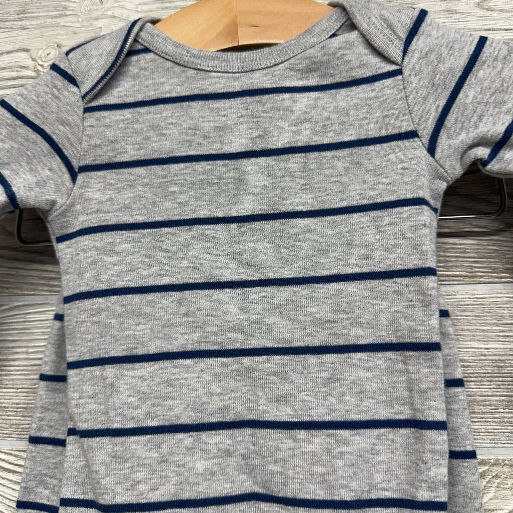 Plush Vest, LS Bodysuit & Joggers Stripes 3M
