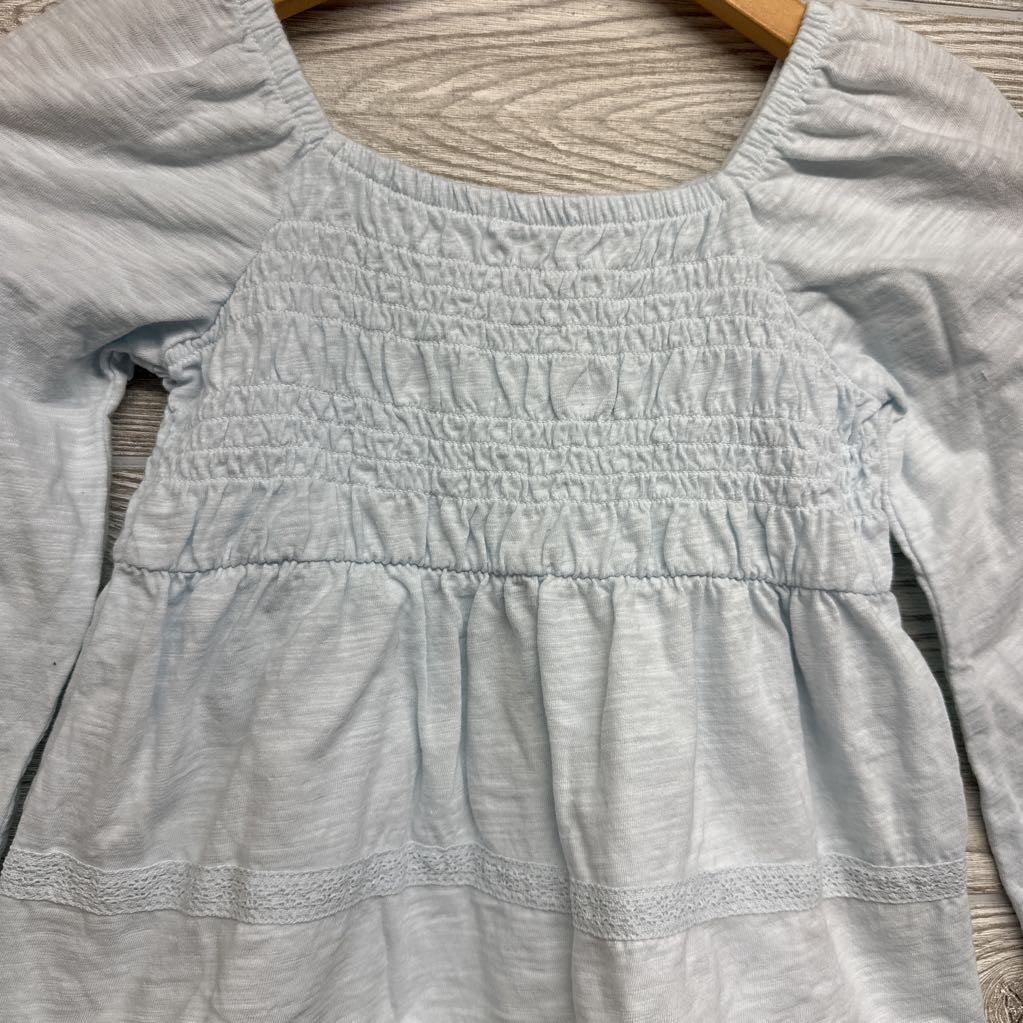 LS Off Shoulder Shirt Macrame Trim 6-7