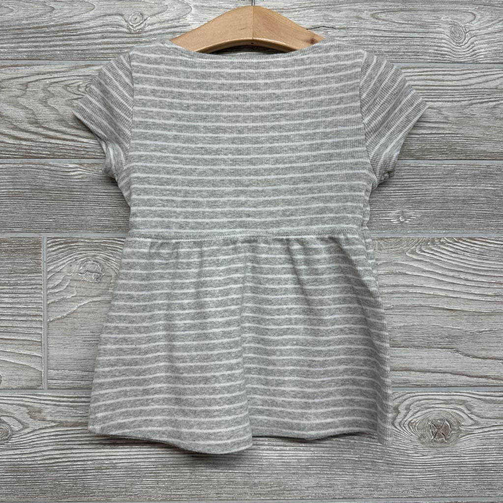 Ribbed Babydoll Shirt Stripes 5-6