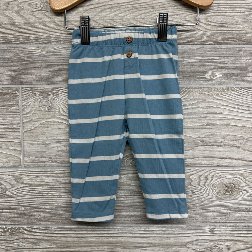 Raglan Shirt Dog & Striped Pants 6-9M