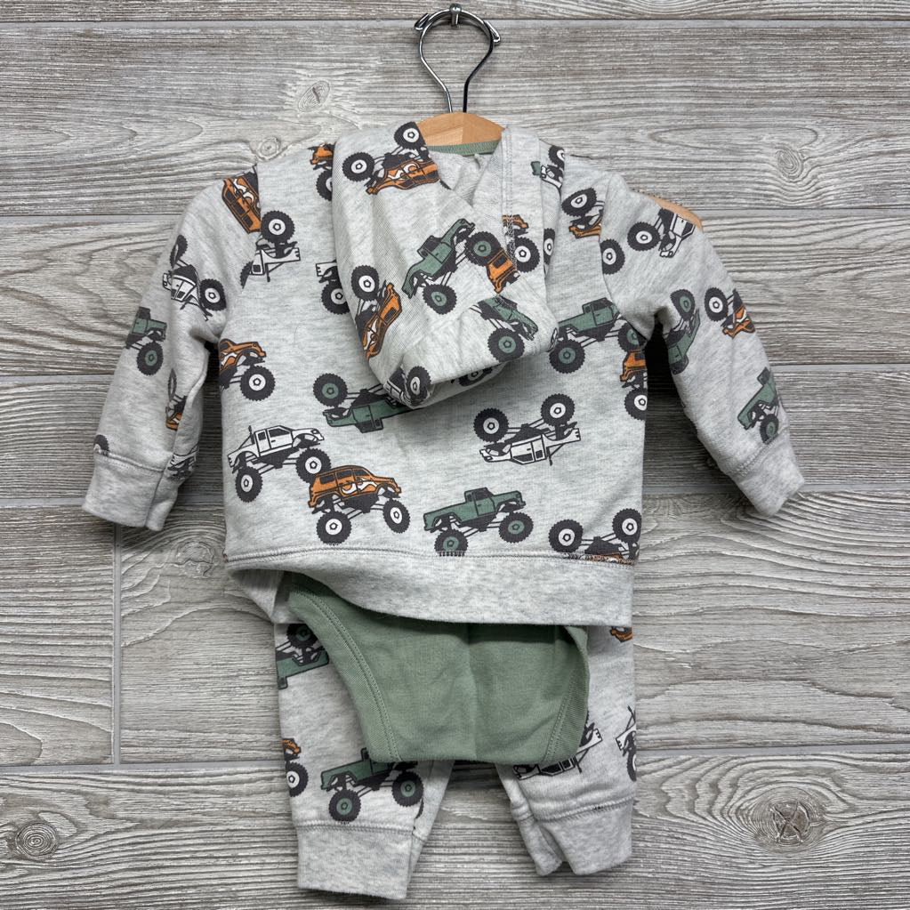 Jacket, Bodysuit & Sweatpants Monster Trucks 6M
