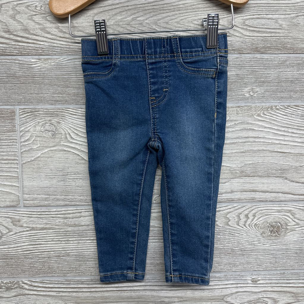 Velour Jacket & Denim Jeans 12M